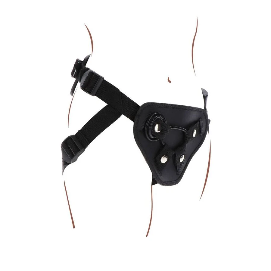 GET REAL - IMBRACATURA DELUXE CON CINTURINO NERO